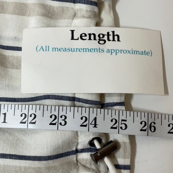 Rails Rowan Linen Blend Jacket Coco Stripe Size Large - Picture 9 of 12